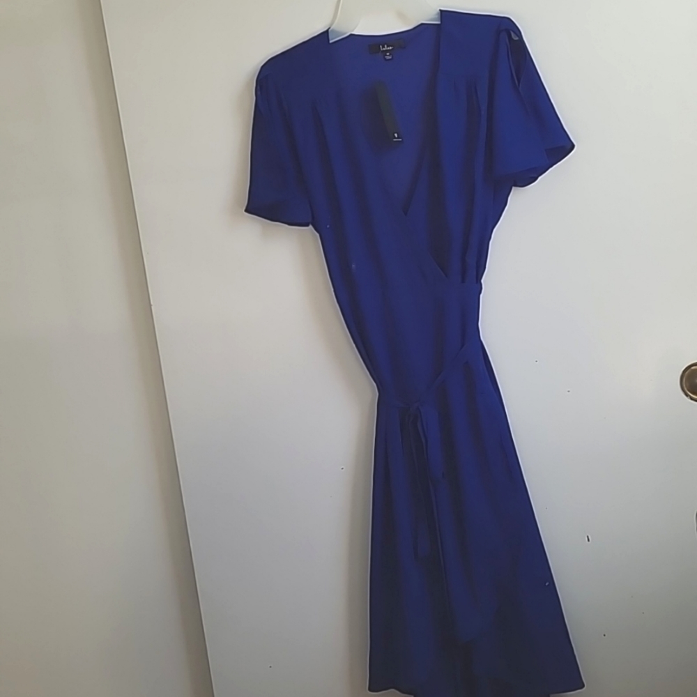Lulu's royal blue wrap dress